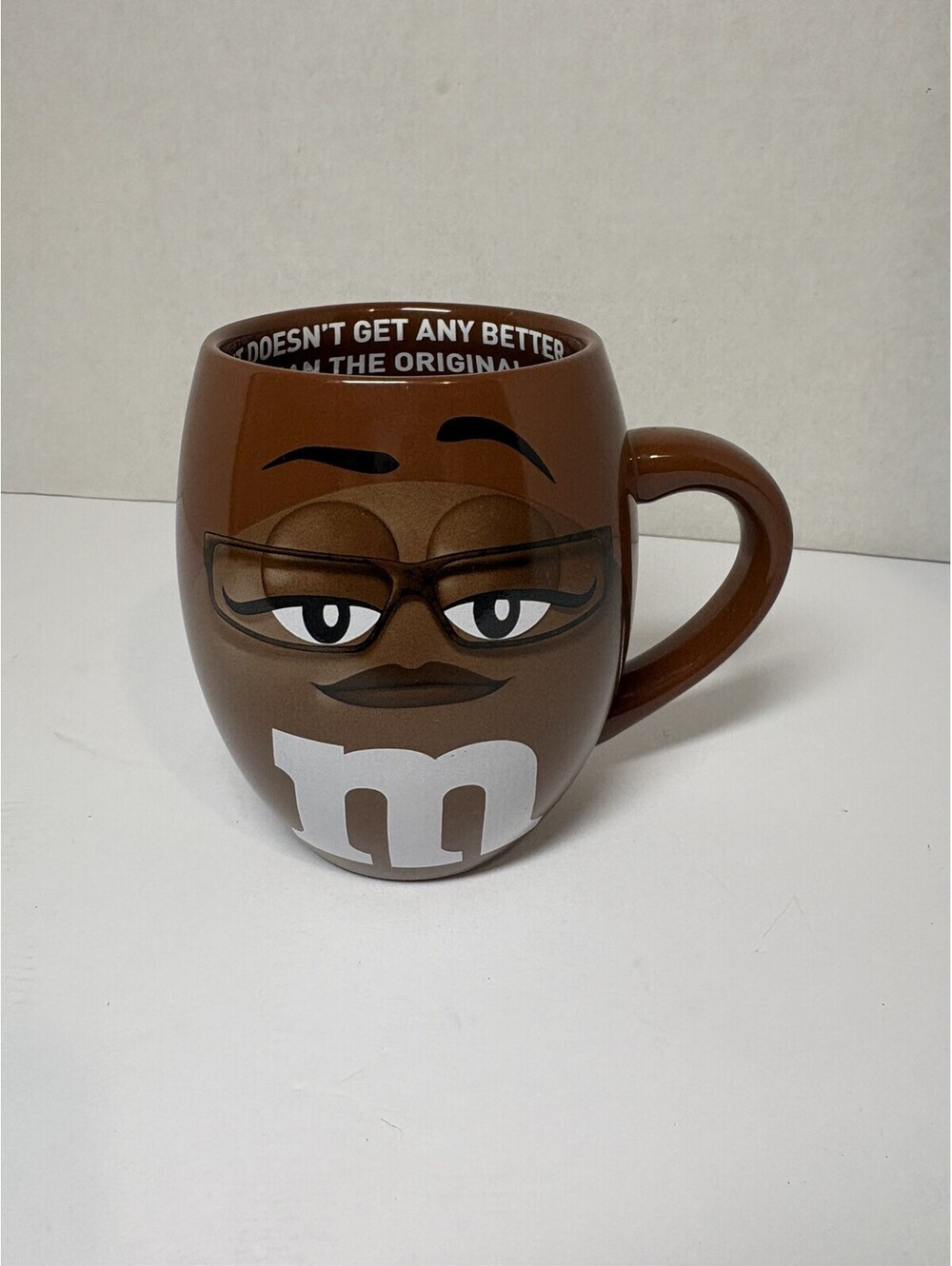 M&M’s World Ms Brown Character Mug 2013 Ceramic 3D Big Face Coffee Cup 18oz